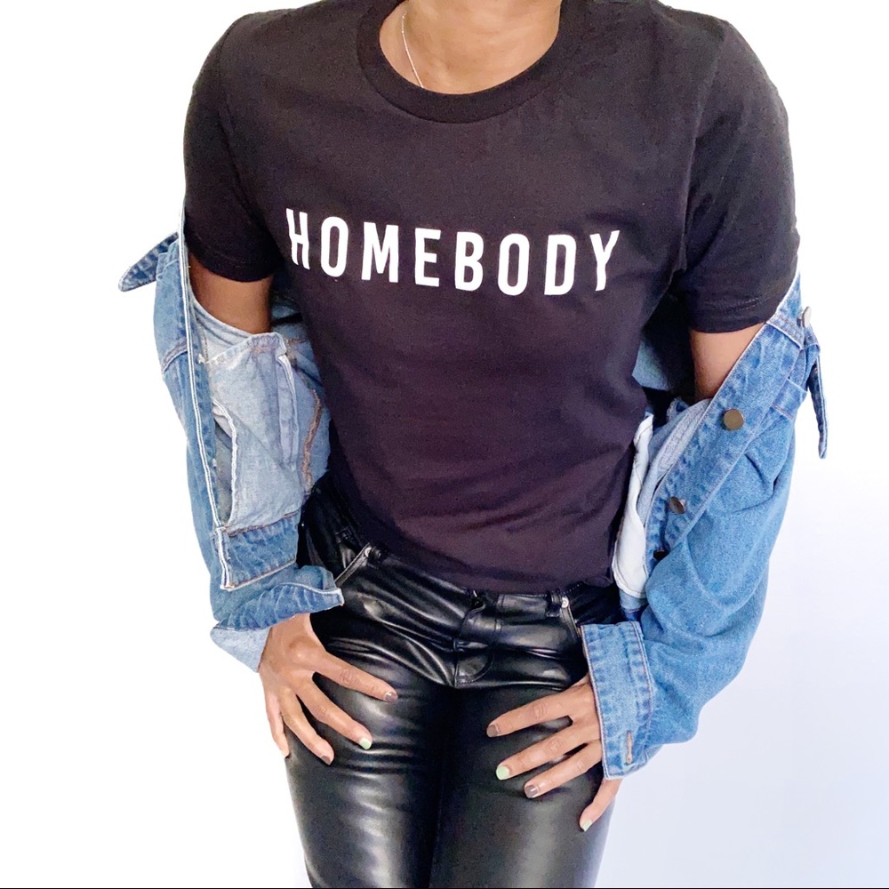 SALE - Black Homebody Graphic T-Shirt